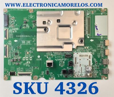 MAIN PARA SMART TV LG 4K RESOLUCION ( 3840x2160 ) UHD / NUMERO DE PARTE EBT66702103 / EAX69509604 (1.0) / RU10C7ADD / 1KEBT000-01FE / PANEL AC550AQY APA1 / MODELO OLED55A1PUA / OLED55A1AUA.DUSQLJR
